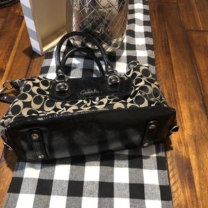 Coach | Bags | Coach Black Monogram Small Bag | Poshmark